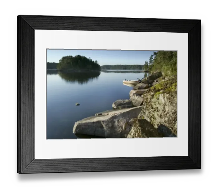 Framed Print : Sunrise at Grassy Bay, Sand Point Lake, Voyageurs National Park, Minnesota, USA