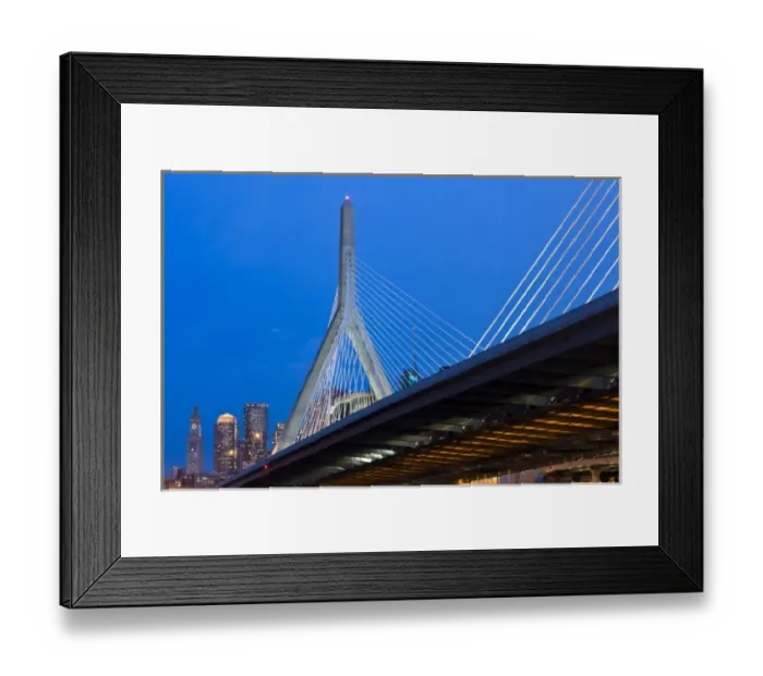 Framed Print : USA, Massachusetts, Boston. The Zakim Bridge Framed Print : USA, Massachusetts, Boston. The Zakim Bridge