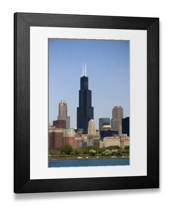 Framed Print : Willis Tower formerly known as the Sears Tower located in Chicago, Illinois, USA