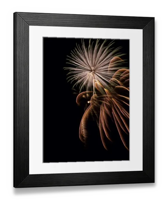 Framed Print : Fireworks display, Maine, USA Framed Print : Fireworks display, Maine, USA