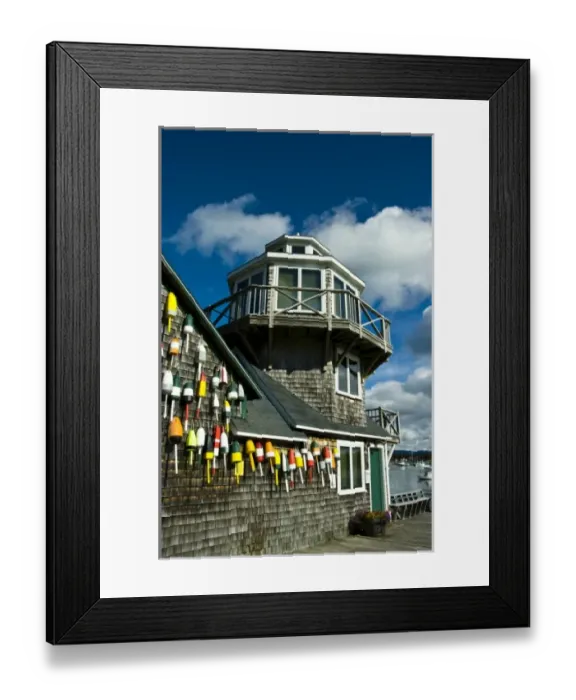 Framed Print : Lobster buoys in Barnard Maine Framed Print : Lobster buoys in Barnard Maine