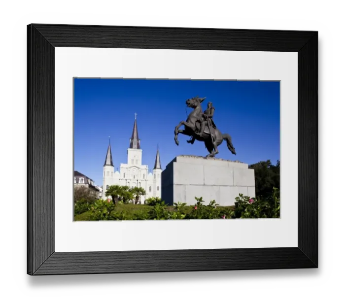 Framed Print : USA, Louisiana, New Orleans. French Quarter Jackson Square, St. Louis Cathedral Framed Print : USA, Louisiana, New Orleans. French Quarter Jackson Square, St. Louis Cathedral