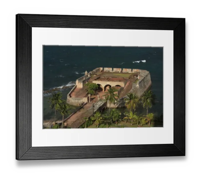 Framed Print : Fort San Geronimo ruins Framed Print : Fort San Geronimo ruins