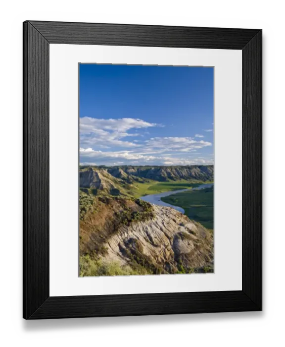 Framed Print : Missouri River breaks near the Stafford ferry in Montana Framed Print : Missouri River breaks near the Stafford ferry in Montana