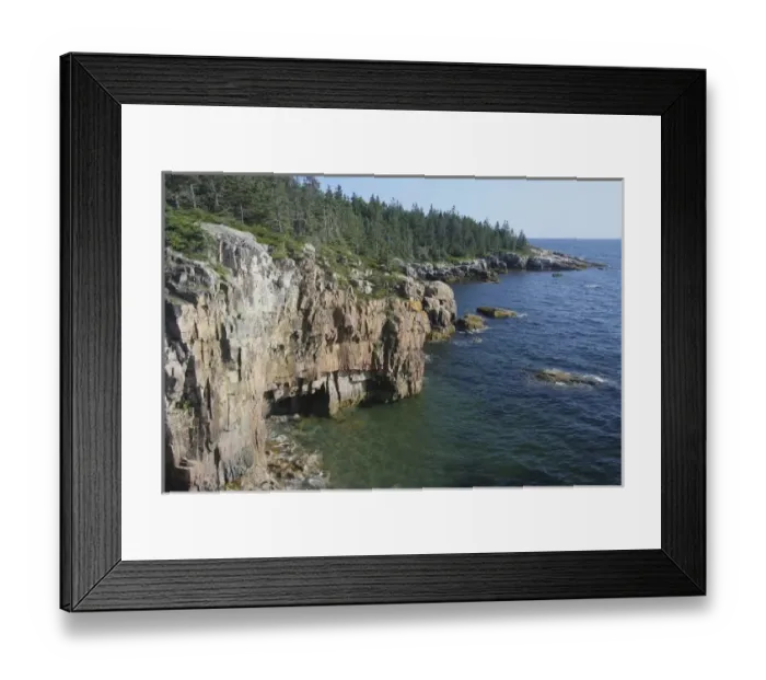 Framed Print : USA, Maine, Schoodic Peninsula. Ravens Nest cliffs, part of Acadia National Framed Print : USA, Maine, Schoodic Peninsula. Ravens Nest cliffs, part of Acadia National