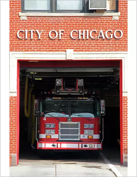 City of Chicago Fire Department station in Chinatown, Illinois