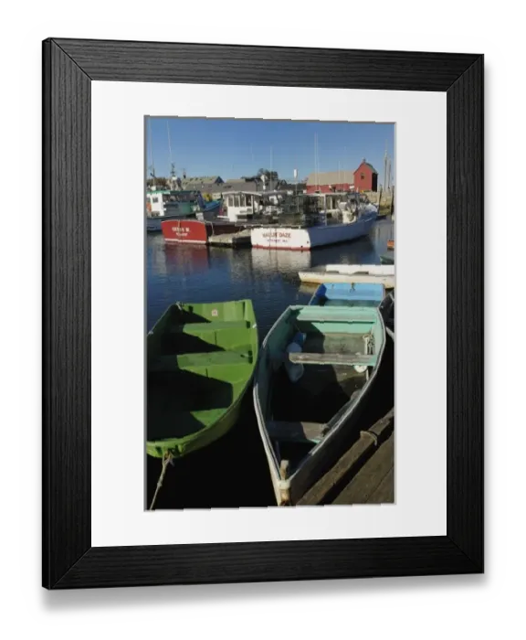 Framed Print : Boats at Rockport harbor, Rockport, Massachusetts Framed Print : Boats at Rockport harbor, Rockport, Massachusetts