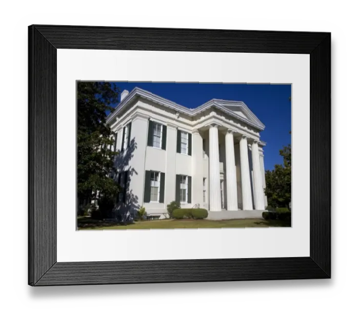Framed Print : The City Hall in Jackson, Mississippi, USA