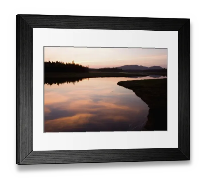 Framed Print : Sunset over the Bass Harbor Marsh in Maines Acadia National Park