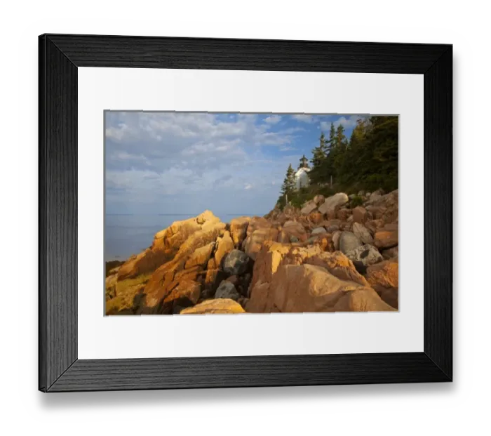 Framed Print : Bass Harbor Lighthouse in Acadia National Park, Maine, USA