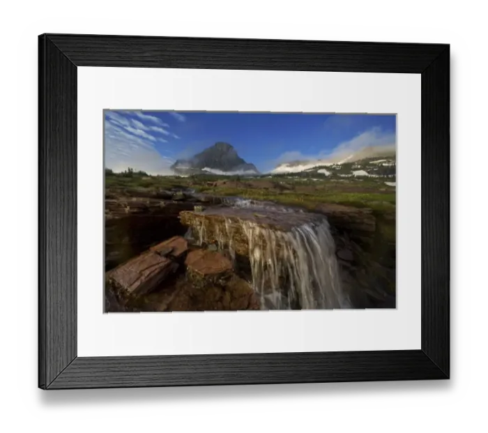 Framed Print : The Hanging Gardens at Logan Pass in Glacier National Park in Montana Framed Print : The Hanging Gardens at Logan Pass in Glacier National Park in Montana