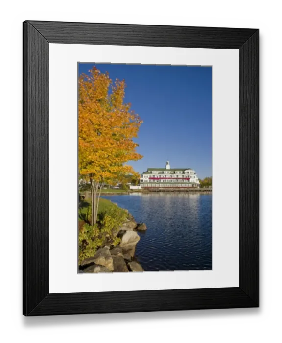 Framed Print : Bay Point at Mill Falls in Meredith, New Hampshire