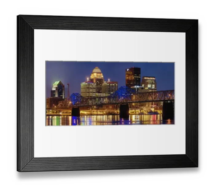 Framed Print : Louisville skyline at dusk Framed Print : Louisville skyline at dusk