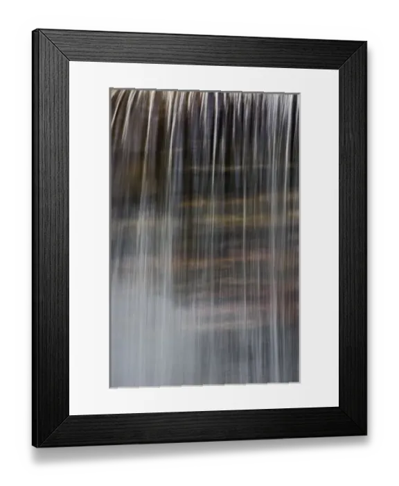 Framed Print : Waterfall, Glacier National Park, Montana