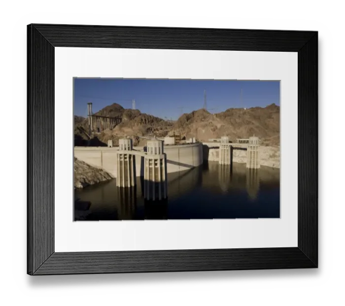 Framed Print : Low water levels at the Hoover Dam, Lake Mead, NV Framed Print : Low water levels at the Hoover Dam, Lake Mead, NV