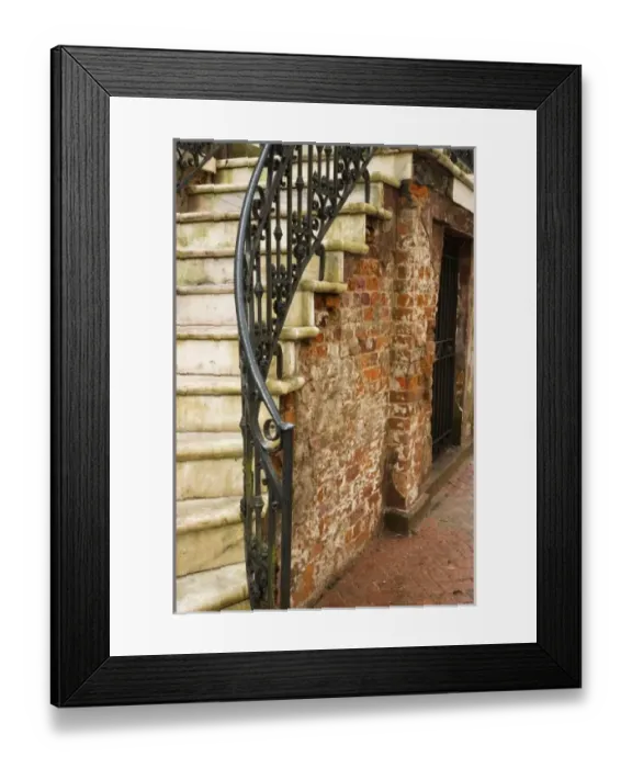 Framed Print : USA; Georgia; Savannah. Old brick on home in Historic District. (PR) Framed Print : USA; Georgia; Savannah. Old brick on home in Historic District. (PR)