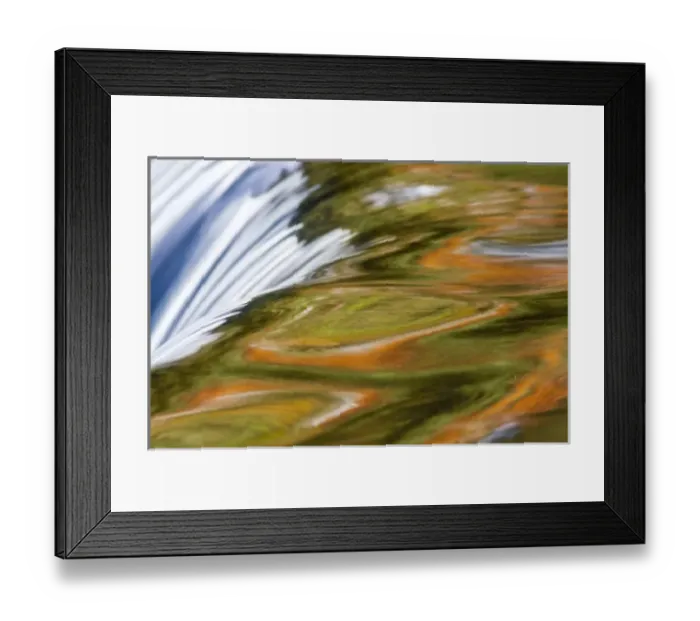 Framed Print : Trees reflect in cascade above Bond Falls on the Middle Fork of the Ontonagon river Framed Print : Trees reflect in cascade above Bond Falls on the Middle Fork of the Ontonagon river