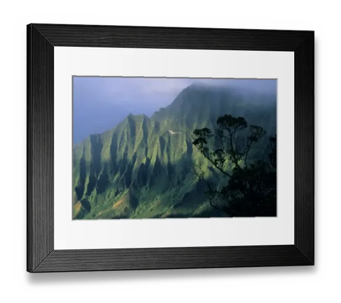 Framed Print : USA, Hawaii, Kaua i Island, Kokee State Park, Kalalau Valley, Na Pali Coast