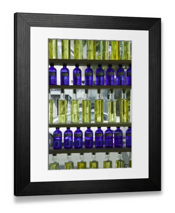Framed Print : USA, MASSACHUSETTS, Cape Cod: Provincetown, Perfume Bottles in Shop WindowCommercial Framed Print : USA, MASSACHUSETTS, Cape Cod: Provincetown, Perfume Bottles in Shop WindowCommercial