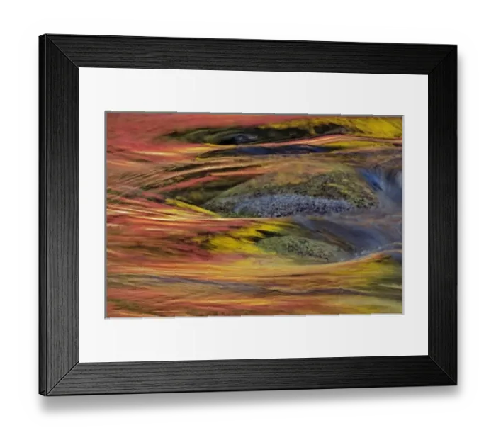 Framed Print : Fall colors reflected on Swift River, New Hampshire Framed Print : Fall colors reflected on Swift River, New Hampshire