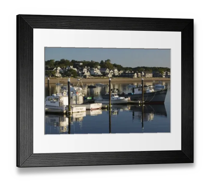 Framed Print : USA, MASSACHUSETTS, Cape Cod: Provincetown, Waterfront / Morning Framed Print : USA, MASSACHUSETTS, Cape Cod: Provincetown, Waterfront / Morning
