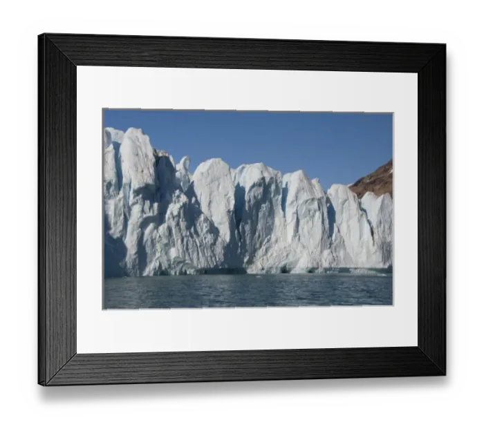 Framed Print : Greenland, Southeast coast, Skjoldungen Fjord. Thryms Glacier Framed Print : Greenland, Southeast coast, Skjoldungen Fjord. Thryms Glacier