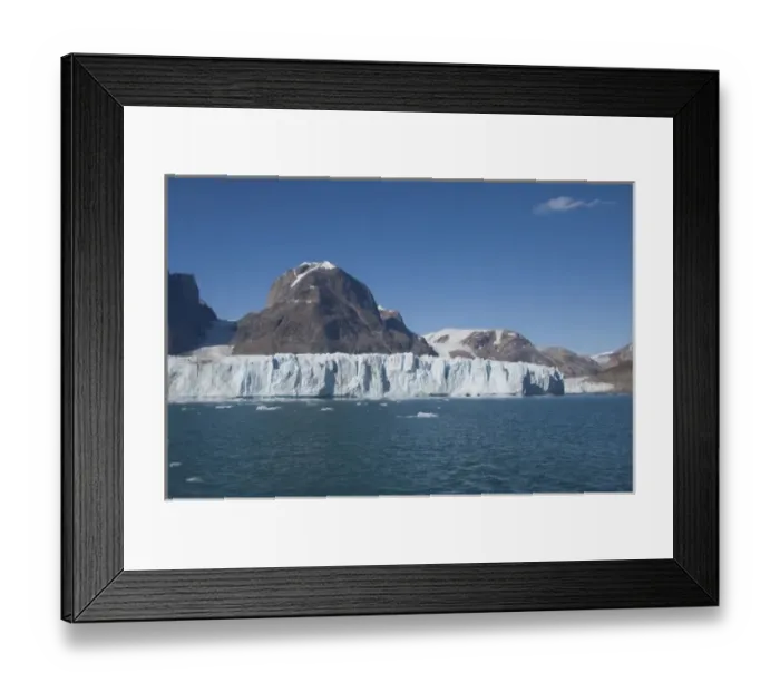 Framed Print : Greenland, Southeast coast, Skjoldungen Fjord. Thryms Glacier Framed Print : Greenland, Southeast coast, Skjoldungen Fjord. Thryms Glacier