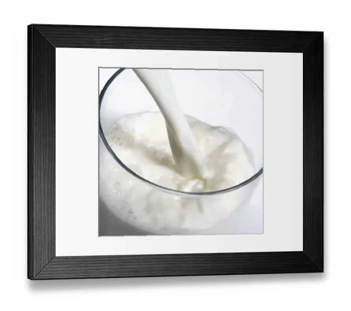 Framed Print : Milk glass filled Framed Print : Milk glass filled