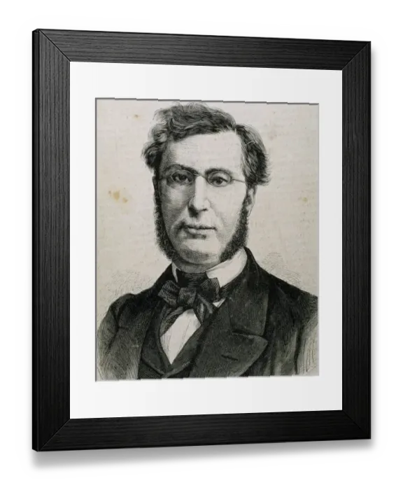 Framed Print : Ollivier, Emile (Marseille 1825-Saint-Gervais-Lesbains, 1913). French politician Framed Print : Ollivier, Emile (Marseille 1825-Saint-Gervais-Lesbains, 1913). French politician