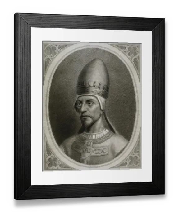 Framed Print : Pope Saint Gregory VII (c. 1015  /  1028-1085), born Hildebrand of Sovana. Pope from April 22