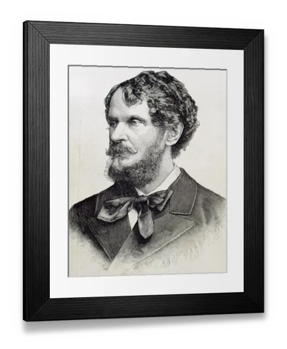 Framed Print : Andrassy, Gyula, Count (1823- 1890). Hungarian politician. Engraving