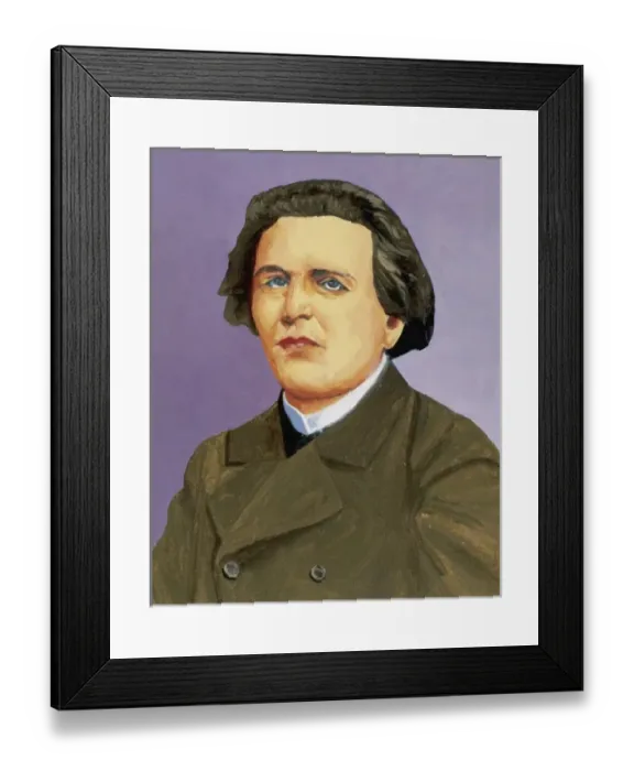 Framed Print : Rubenstein, Anton Grigorievitch (Vychvatinetz, Podolia, 1829, St. Petersburg, 1894)