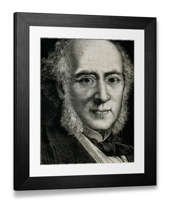 Framed Print : Fergusson, William (Scottish, 1808-1877). English surgeon. Engraving by A. Carretero