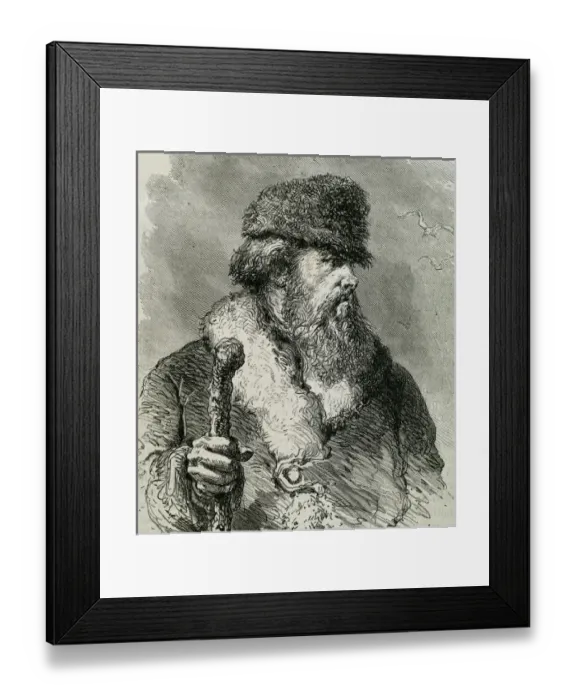 Framed Print : PALLAS, Peter Simon (1741- 1811). German naturalist. Engraving Framed Print : PALLAS, Peter Simon (1741- 1811). German naturalist. Engraving