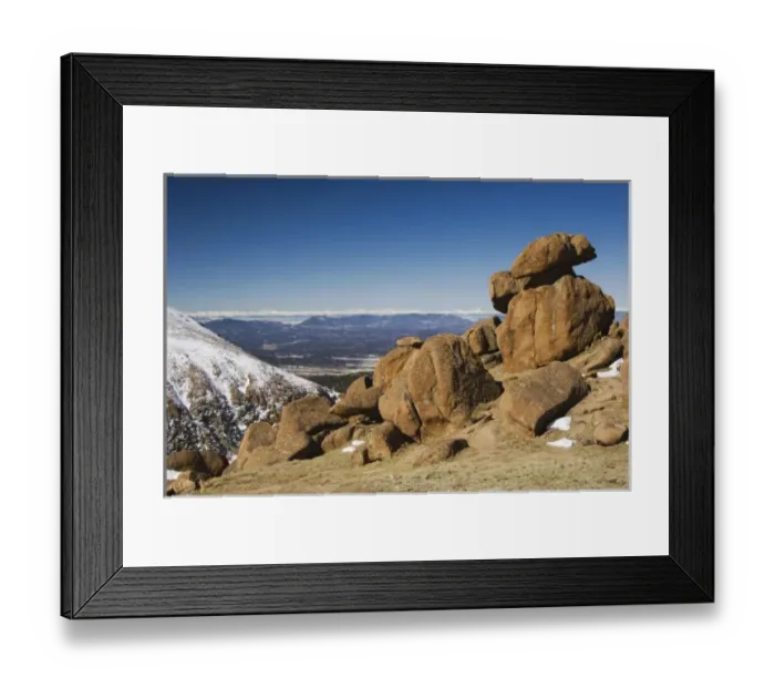 Framed Print : Pikes Peak, Colorado Springs, Colorado, USA