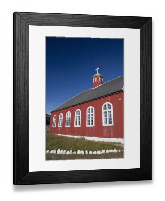 Framed Print : Greenland, Qaqortoq. South Greenlands largest town with almost 3, 000 inhabitants Framed Print : Greenland, Qaqortoq. South Greenlands largest town with almost 3, 000 inhabitants