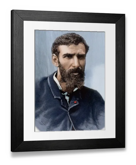 Framed Print : Brazza, Pierre-Paul Savorgnan de (1852-1905). French explorer and navigator of Italian origin