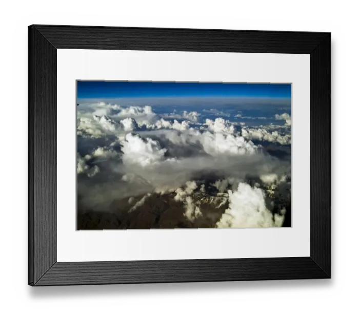 Framed Print : Aerial view of above-the-clouds Framed Print : Aerial view of above-the-clouds