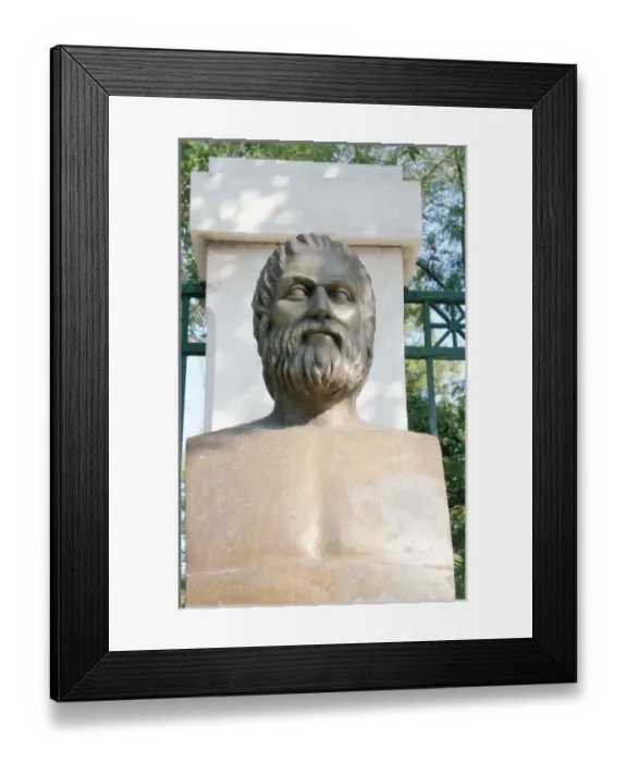 Framed Print : Euripides (480-406). Was one of the three great tragedians of Classical Athens. Bust Framed Print : Euripides (480-406). Was one of the three great tragedians of Classical Athens. Bust