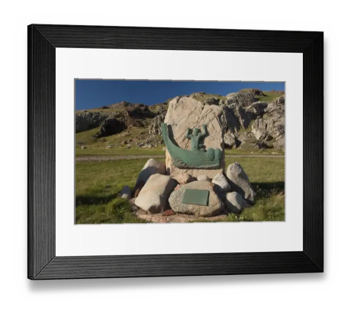 Framed Print : Greenland, Eriks Fjord (aka Eriksfjord), Brattahlid (aka Qassiarsuk) Framed Print : Greenland, Eriks Fjord (aka Eriksfjord), Brattahlid (aka Qassiarsuk)