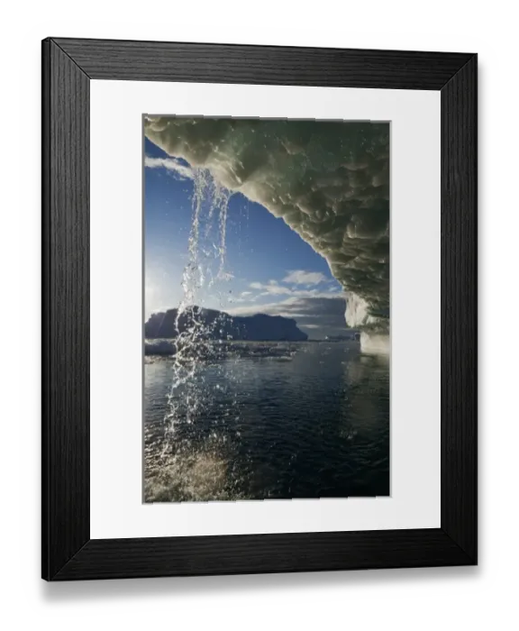 Framed Print : Greenland, Ilulissat, Midnight sun lights melting icebergs calved from Jakobshavn Framed Print : Greenland, Ilulissat, Midnight sun lights melting icebergs calved from Jakobshavn