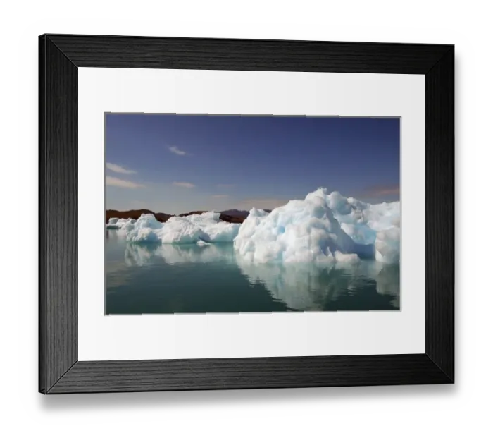 Framed Print : The blue ice of Qooroq Icefjord, Narsarsuaq, Greenland