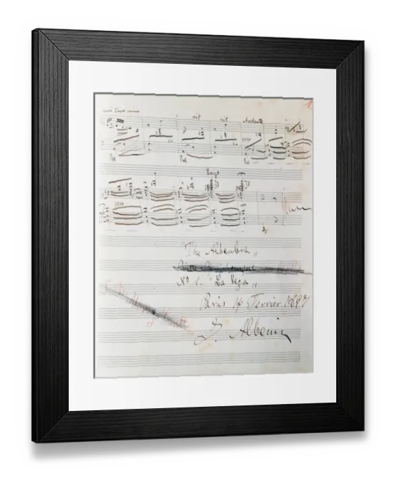 Framed Print : Albeniz, Isaac (Camprodon, 1860-Cambo-les-Bains, 1909). Spanish composer and pianist Framed Print : Albeniz, Isaac (Camprodon, 1860-Cambo-les-Bains, 1909). Spanish composer and pianist