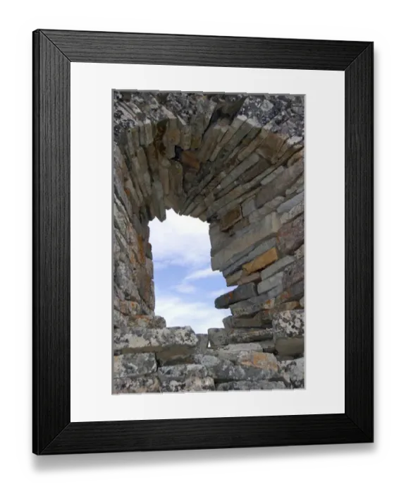 Framed Print : Hvalsey Church ruins, the best preserved mediaeval church in the country, Qaqortoq