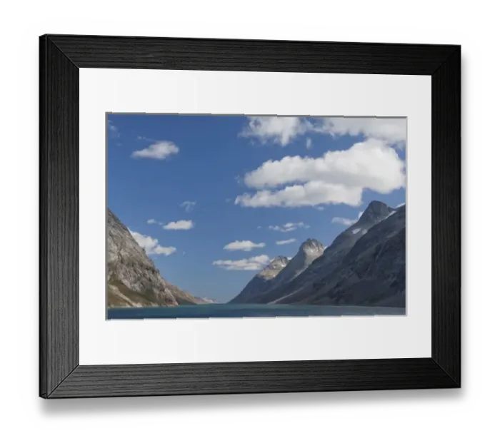 Framed Print : Greenland, Prince Christian Sound (aka Prins Christian Sund). Fjord Framed Print : Greenland, Prince Christian Sound (aka Prins Christian Sund). Fjord