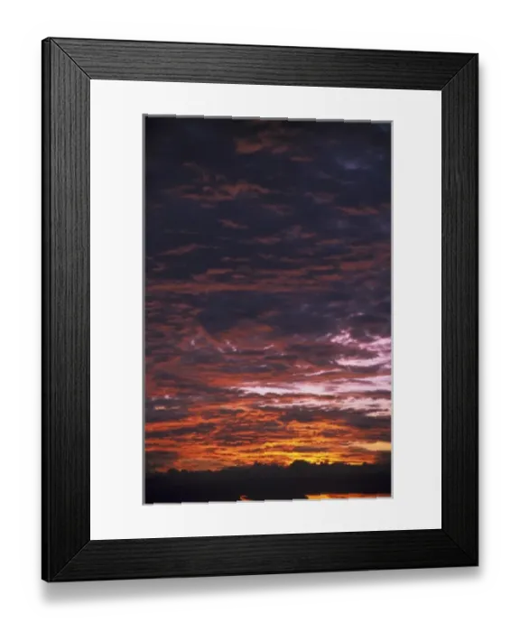Framed Print : Sunset over clouds Framed Print : Sunset over clouds