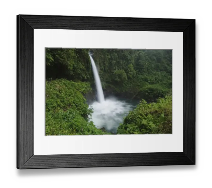 Framed Print : La Paz Waterfall in Cloudforest, Central Valley, Costa Rica, Central America, December Framed Print : La Paz Waterfall in Cloudforest, Central Valley, Costa Rica, Central America, December