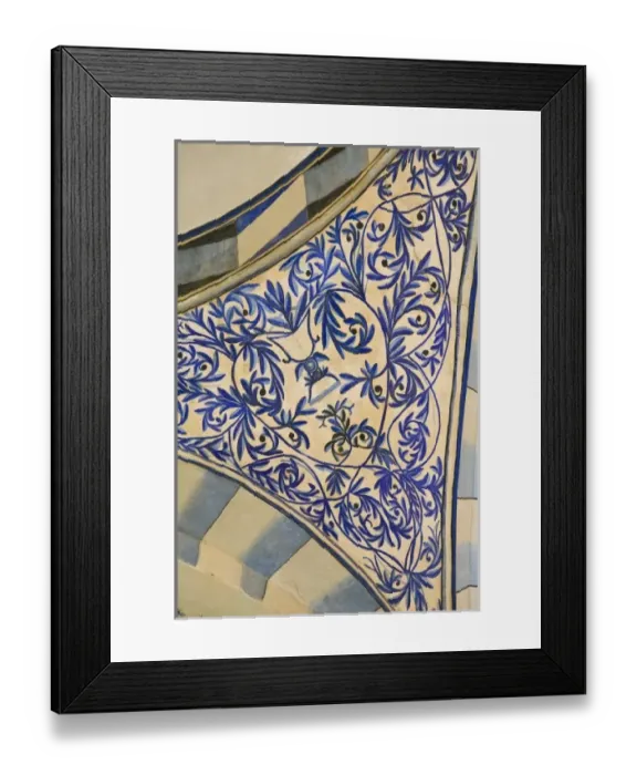 Framed Print : KOSOVO, Prishtina. Interior designs of the Jashar Pasha Mosque