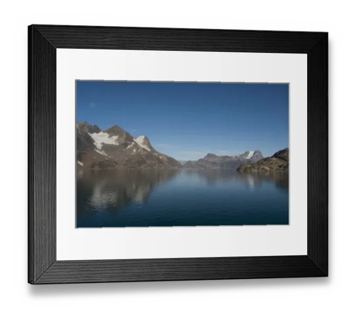 Framed Print : Greenland, Southeast coast, Skjoldungen Fjord. Receding glacier Framed Print : Greenland, Southeast coast, Skjoldungen Fjord. Receding glacier