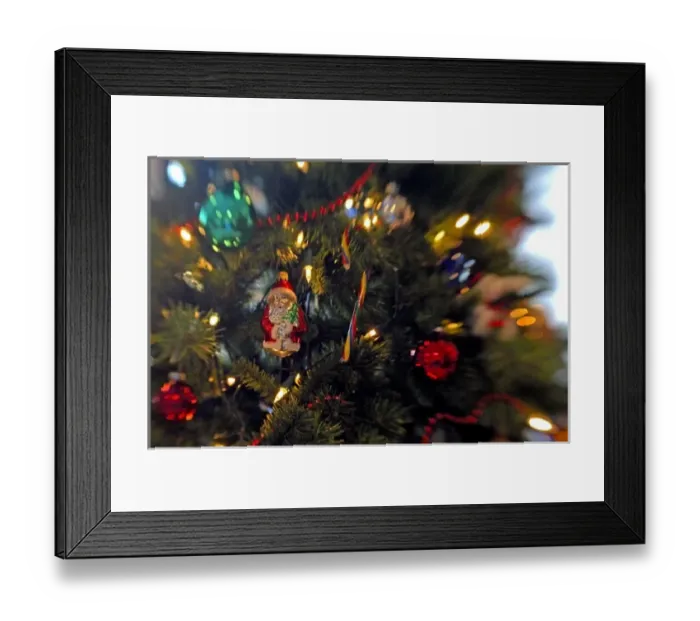 Framed Print : Holiday still life. Christmas tree. Property released Framed Print : Holiday still life. Christmas tree. Property released